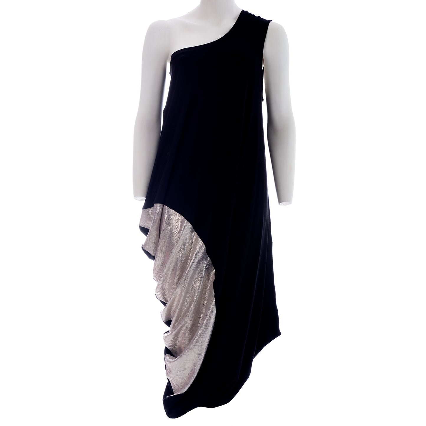 Asymmetric Allure: Seva's One-Shoulder Dress ss.24.se.046
