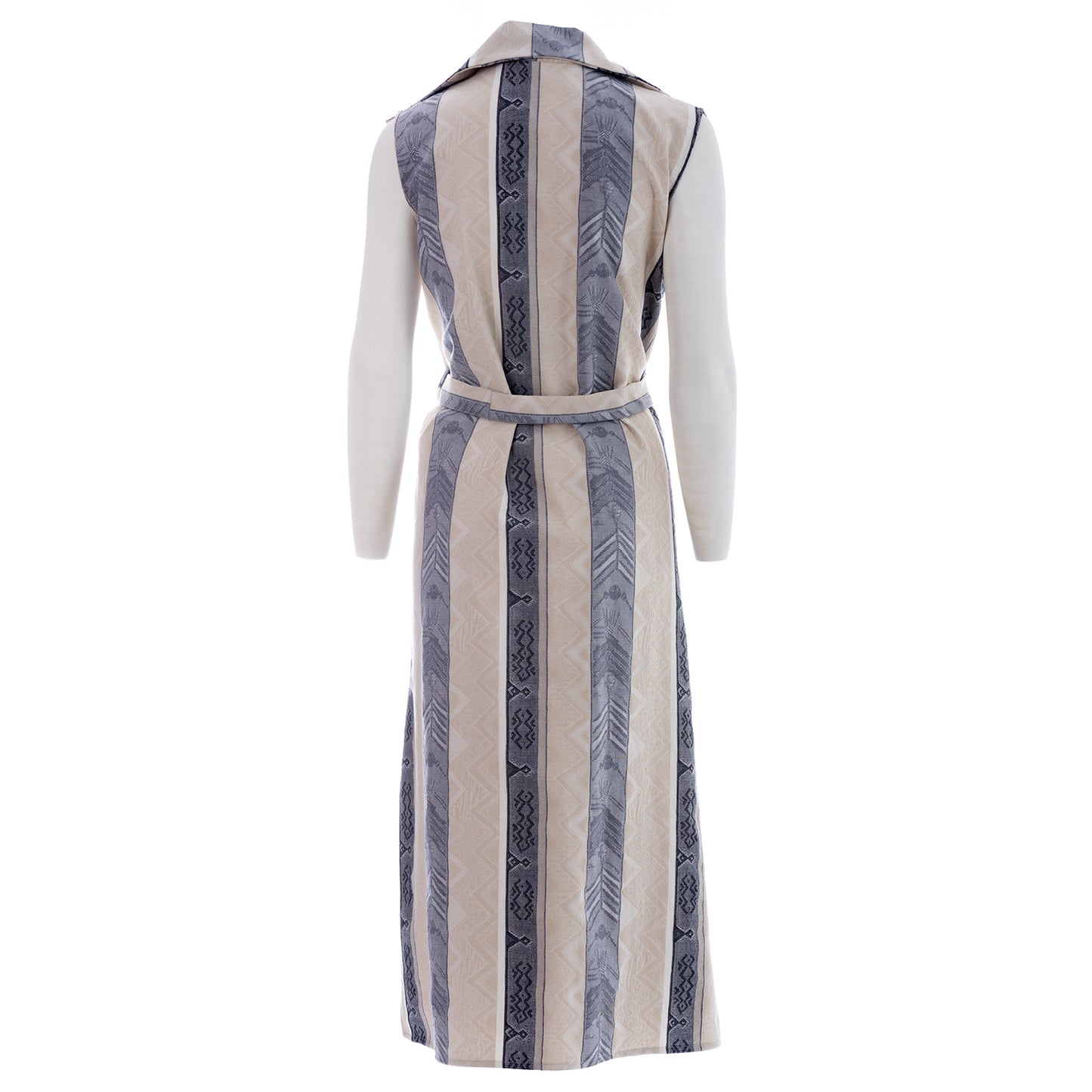 Seva's Sleeveless Maxi Shirt Dress with Belt: Effortless Chic ss.24.se.150