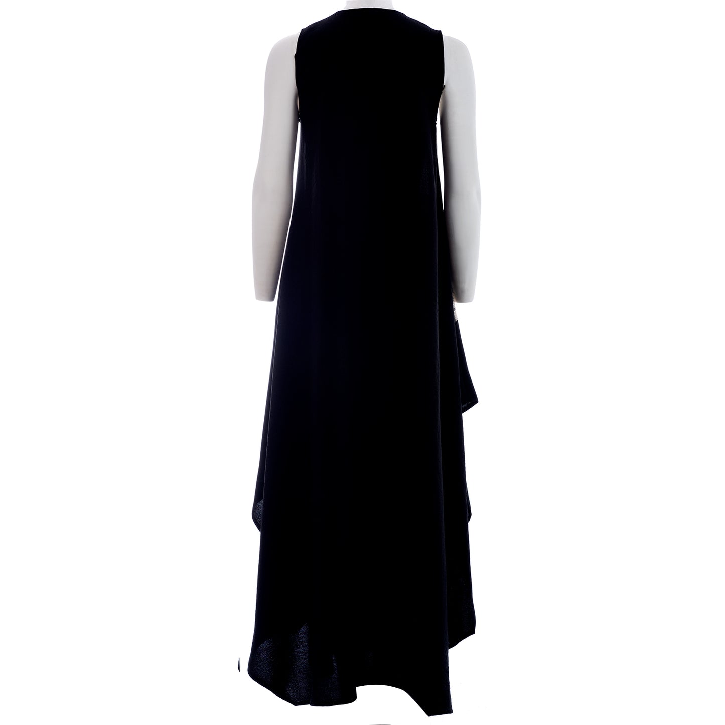 Seva's Airy Mix Fabric Maxi Sleeveless Dress: Effortless Elegance ss.24.se.154