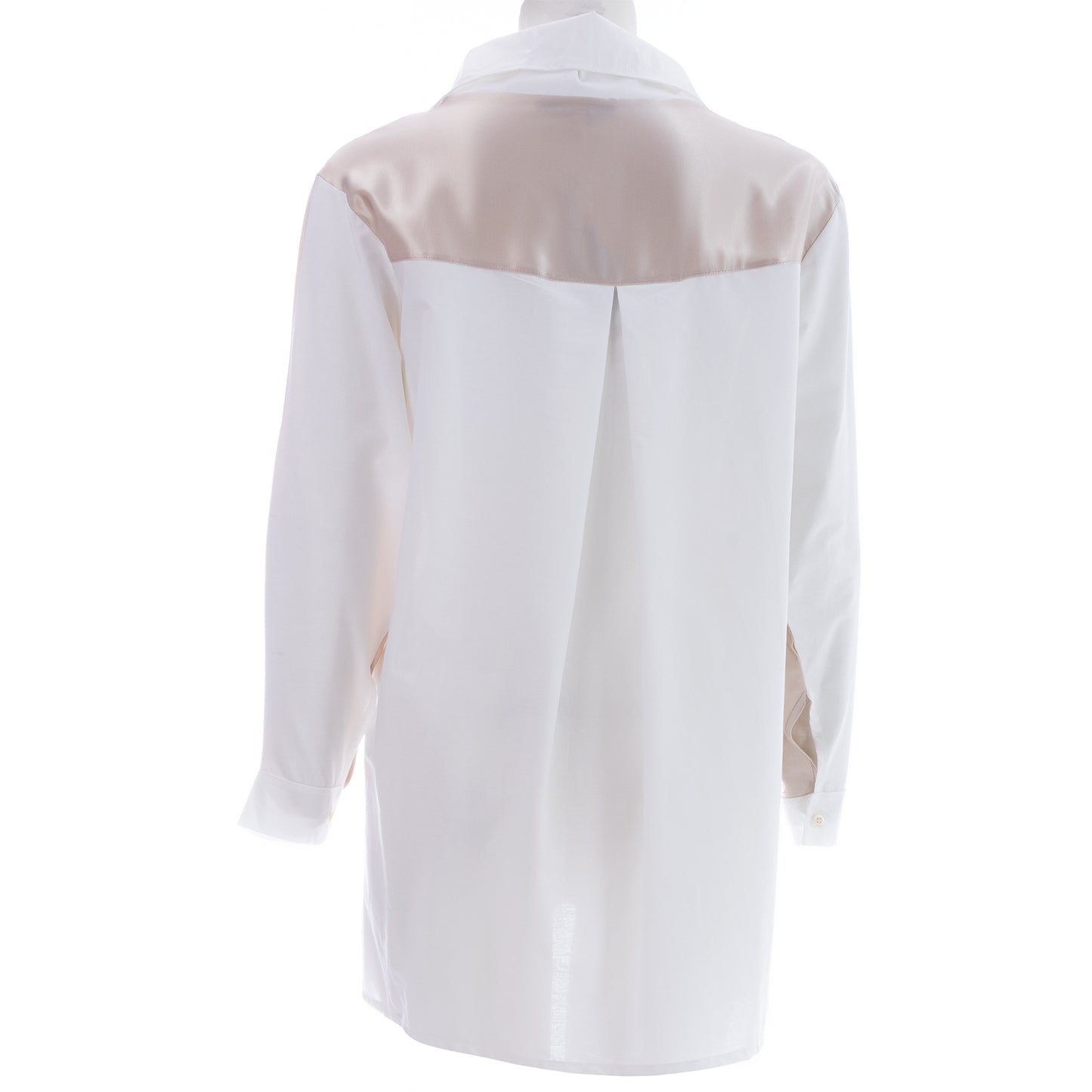 Seva's Mixed Fabric Shirt: Contemporary Elegance ss.24.se.175