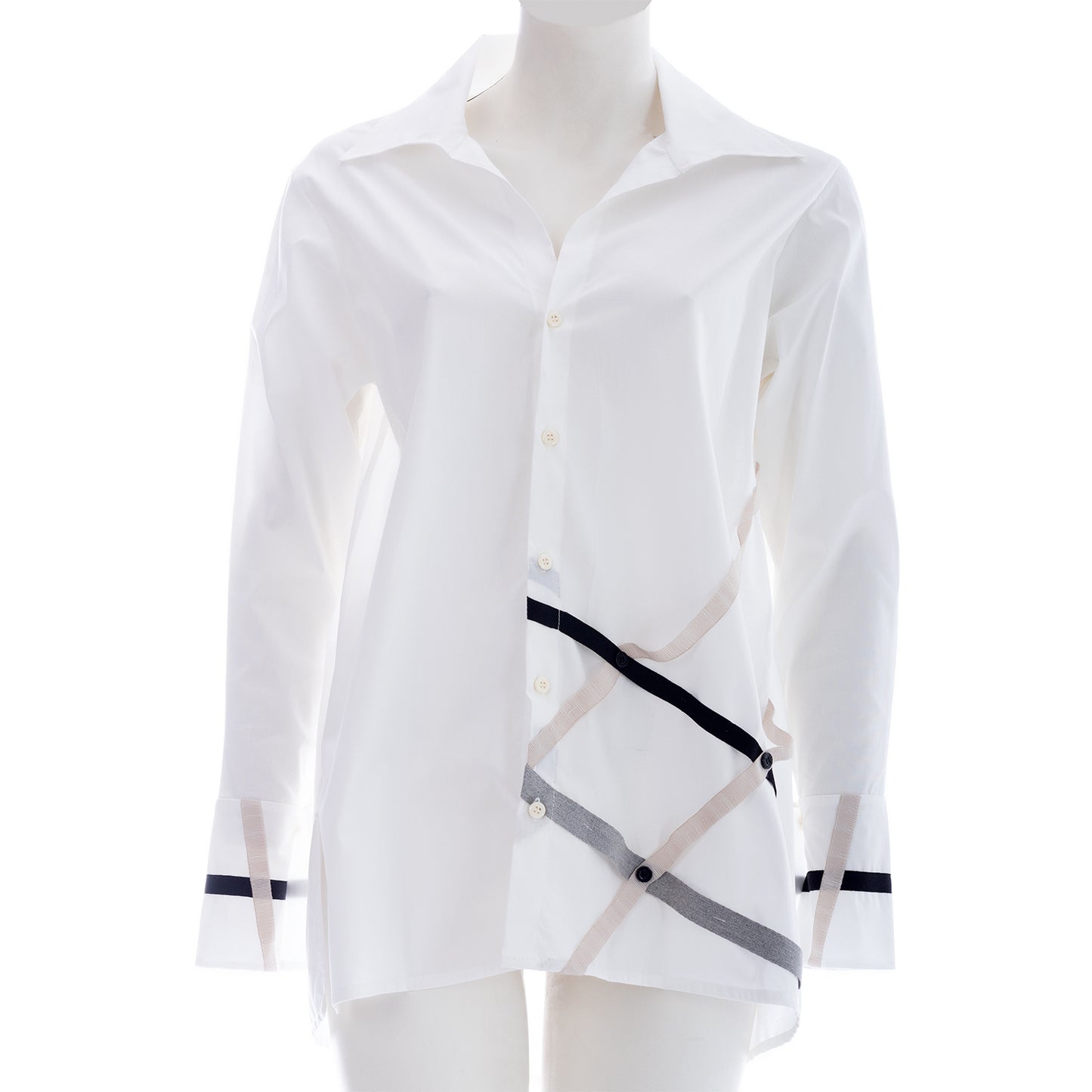 Seva's Asymmetric Shirt: Vibrant Elegance ss.24.se.183