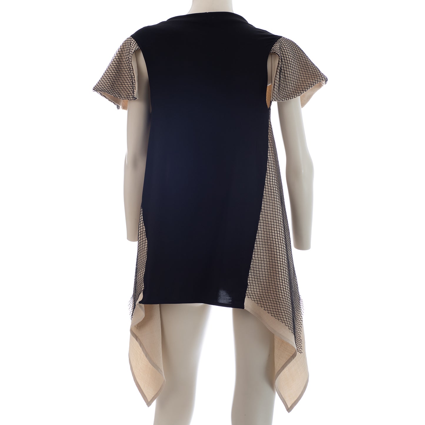 Seva's Multicolored Fabric Fusion Asymmetric Tunic ss.24.se.313