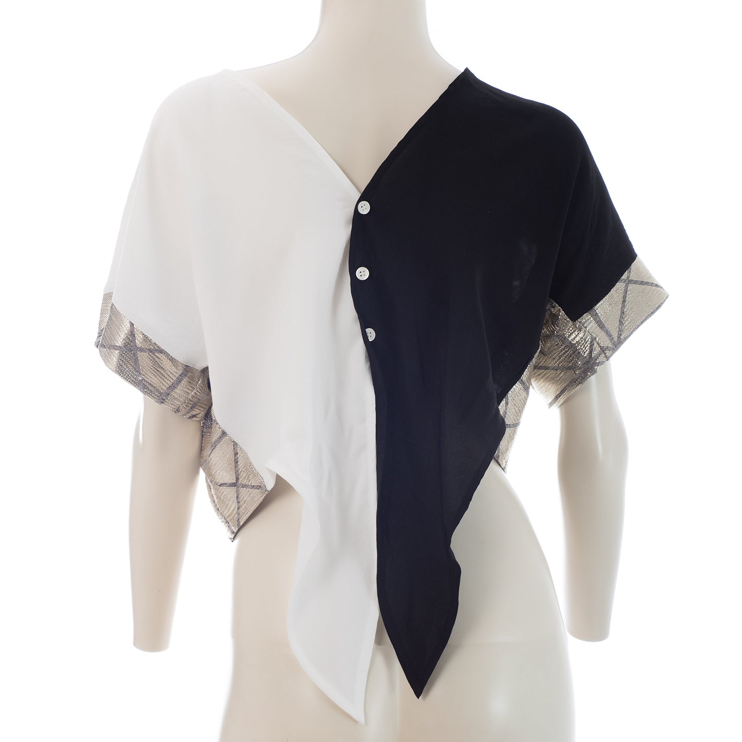 Seva's Multicolored Crop Shirt ss.24.se.322