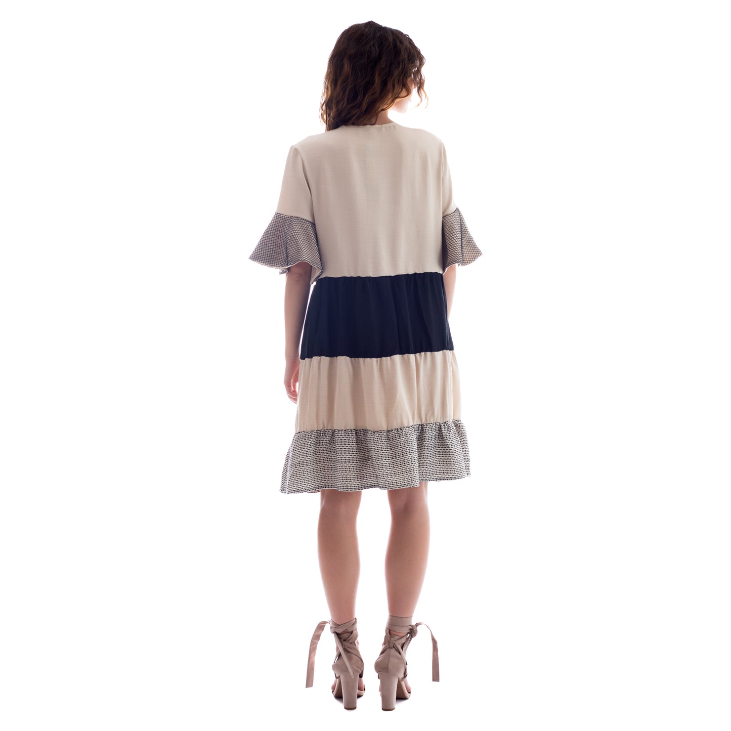 boho babuske short dress ss.24.se.346