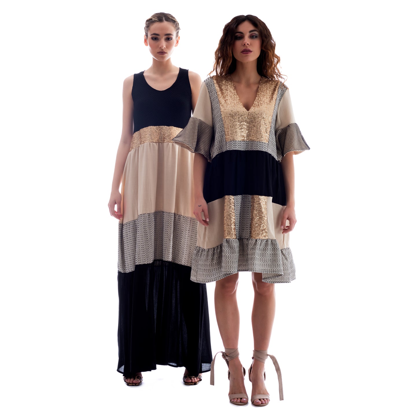 boho babuske short dress ss.24.se.346