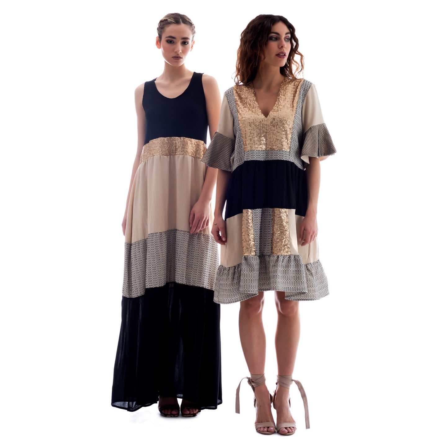 boho babuske short dress ss.24.se.346