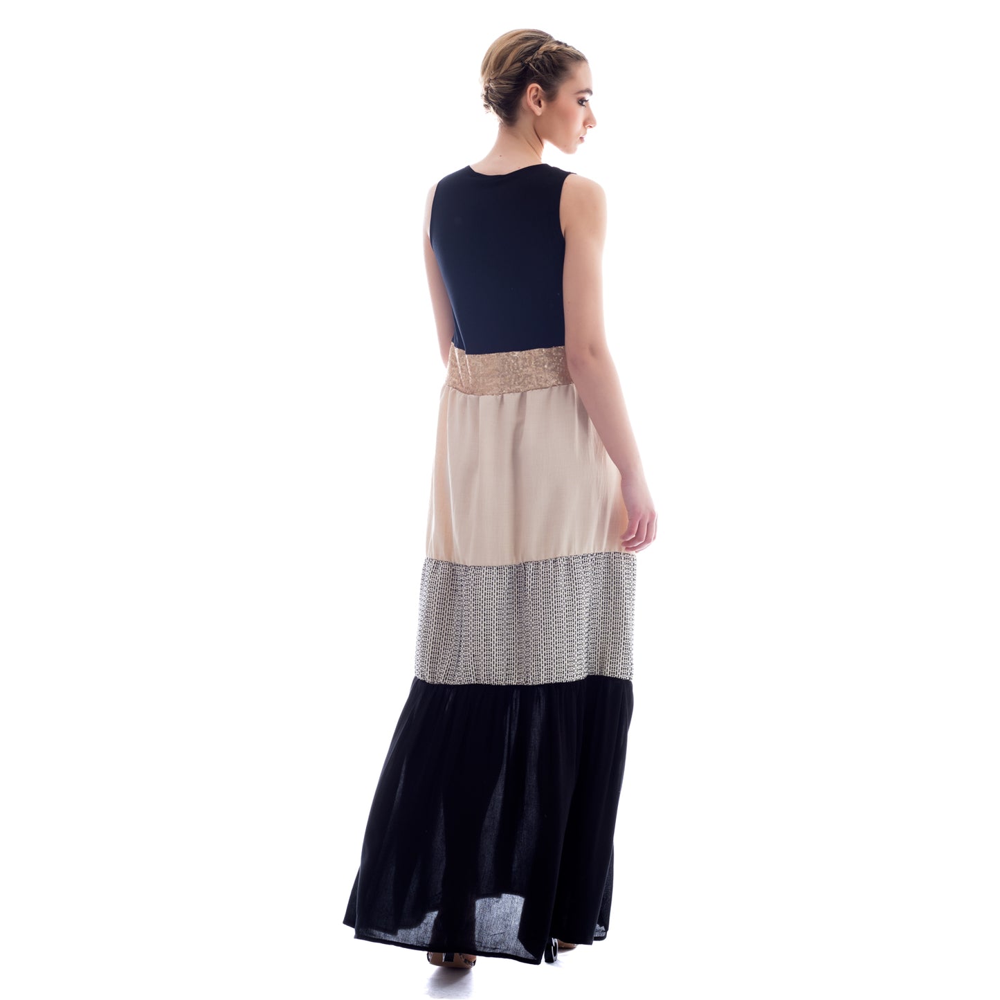 Seva's Multicolored Majesty Maxi Dress ss.24.se.315
