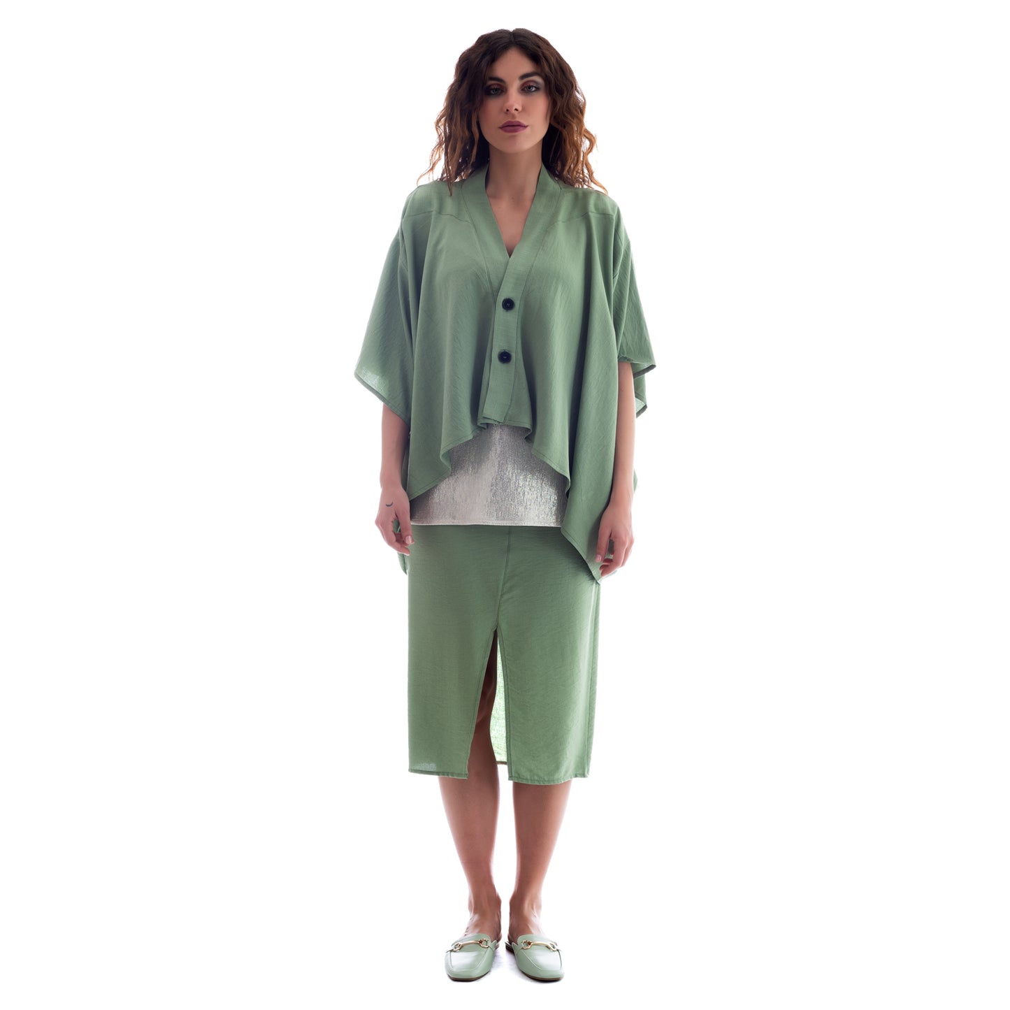 Seva's Crop Asymmetric jacket: Modern Edge ss.24.se.170