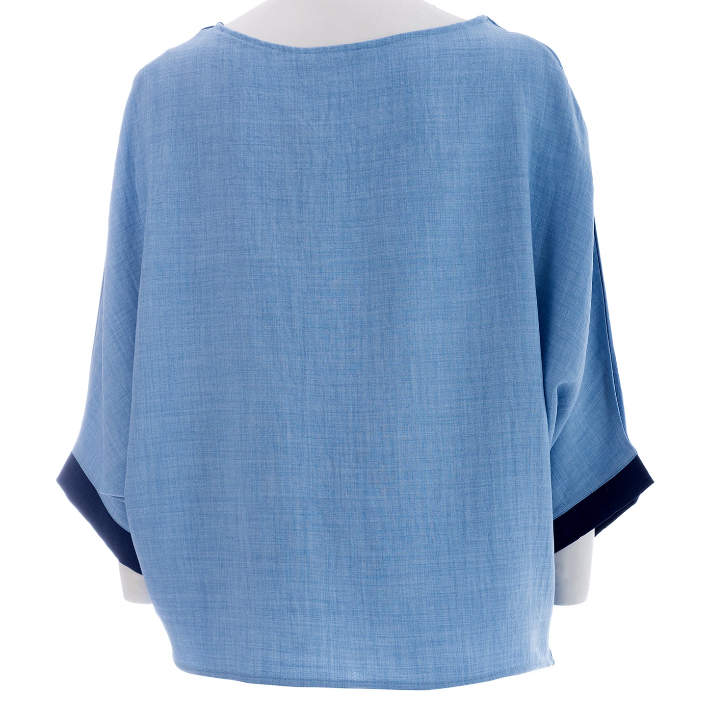 Tricolor Elegance: Seva's Comfortable  Blouse ss.24.se.045