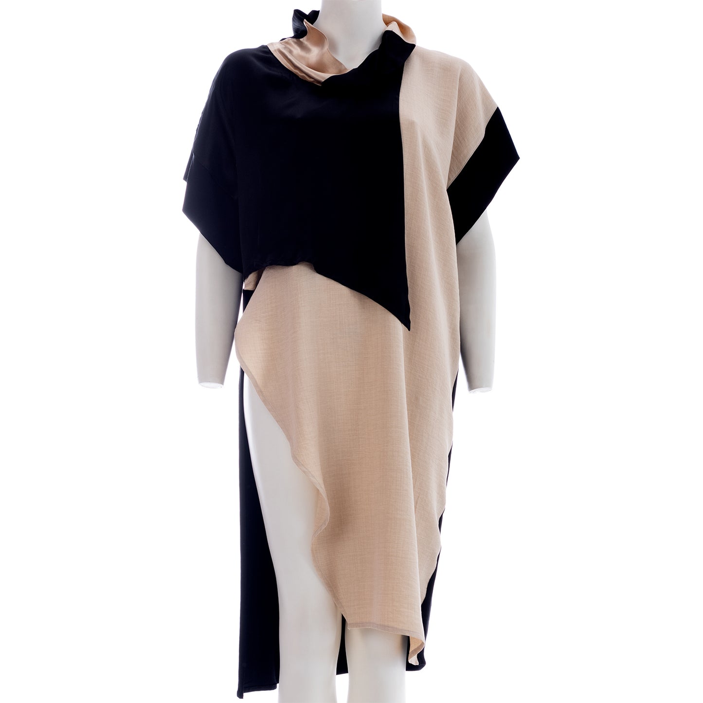 Dual Delight: Seva's Two-Tone Maxi Tunic ss.24.se.086