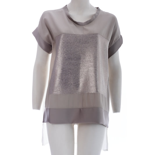 Seva's Elegant Asymmetric Blouse: Timeless Sophistication ss.24.se.130