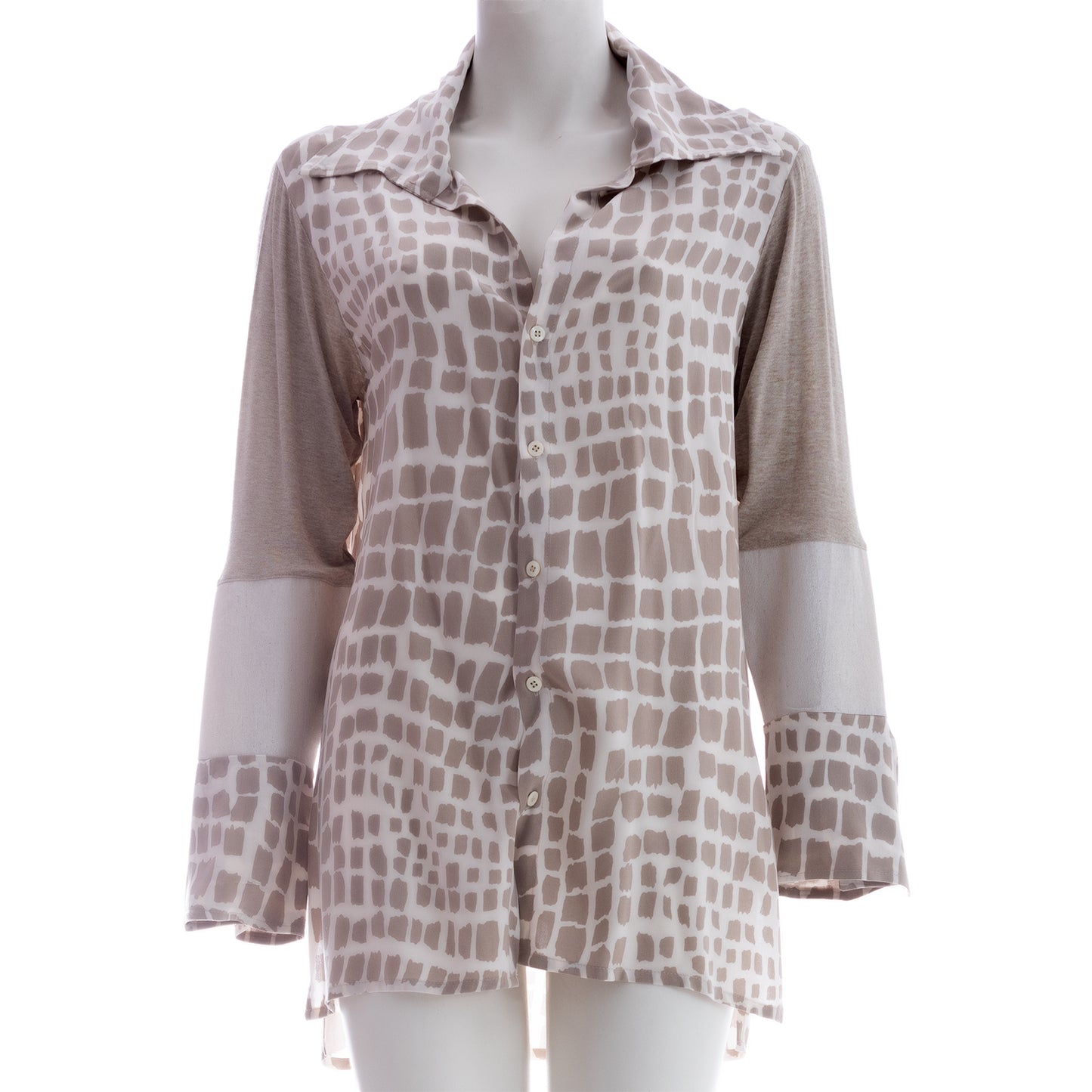 Printed Chic: Seva's Stylish Shirt ss.24.se.174