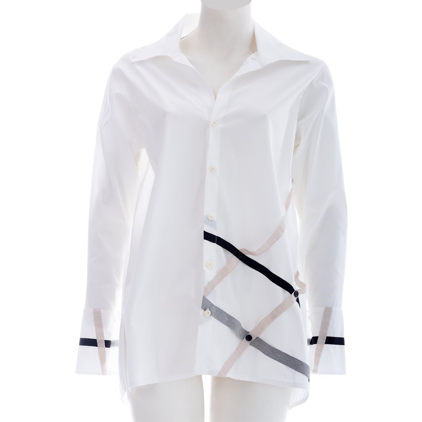 Seva's  Asymmetric Shirt: Vibrant Elegance ss.24.se.183