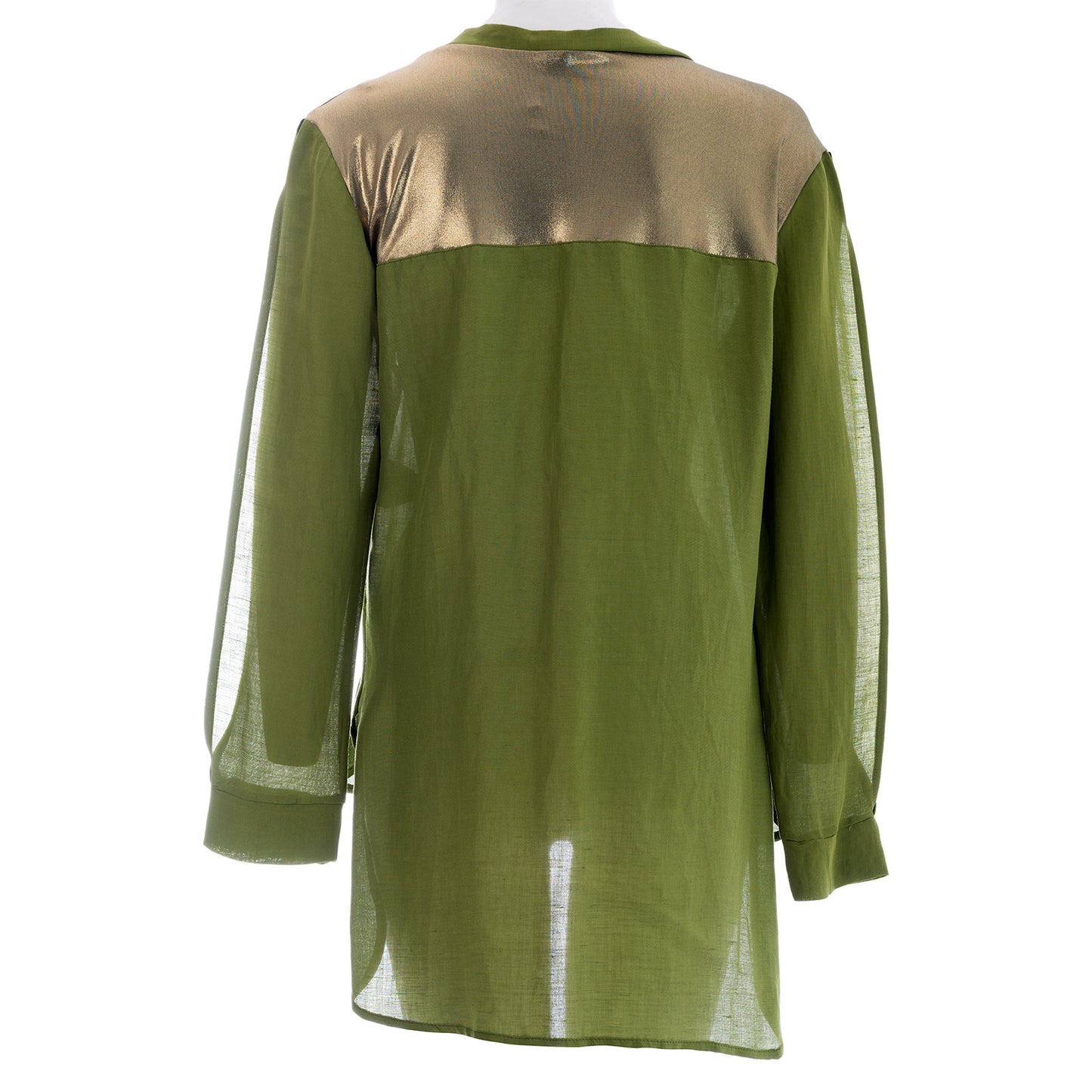 Seva's Metallic Detail Asymmetric Shirt: Modern Sophistication ss.24.se.186