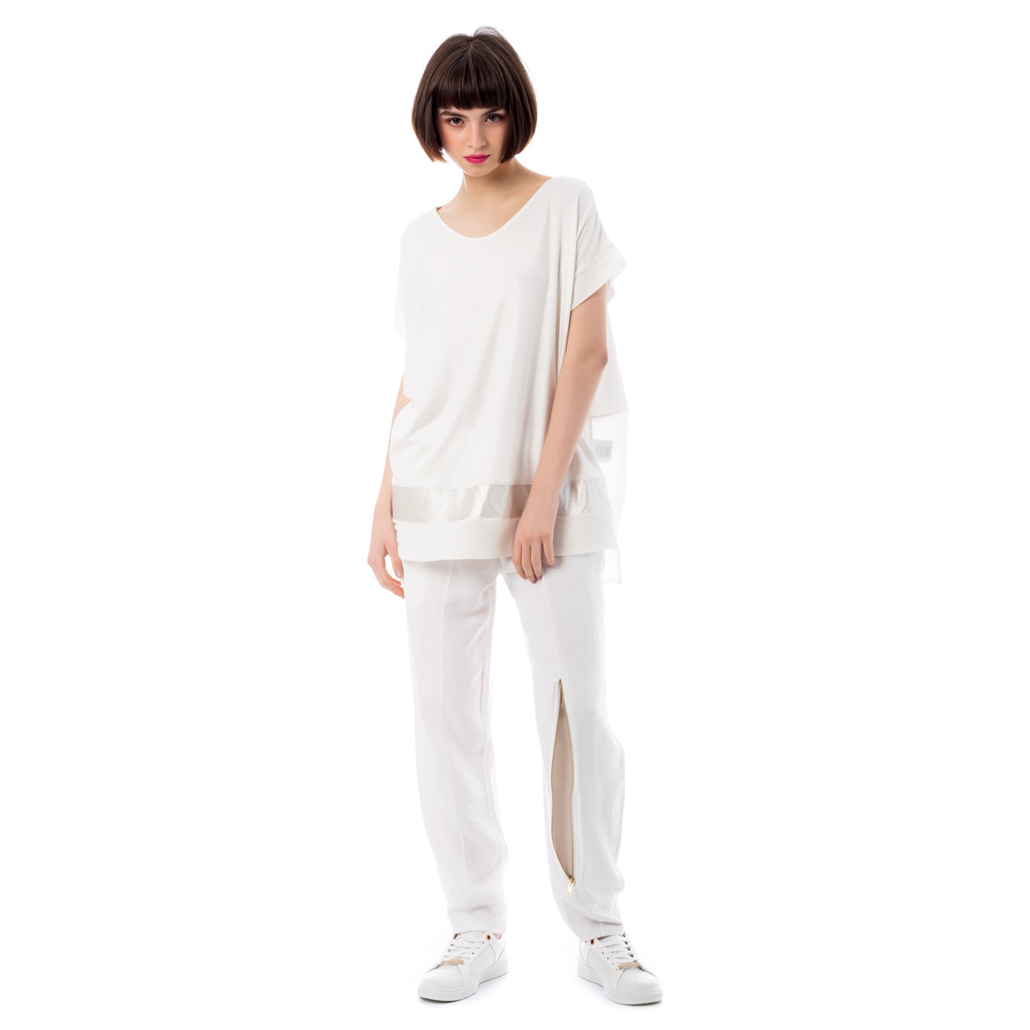 Seva's Zipper Detail Pants: Urban Elegance ss.24.se.146