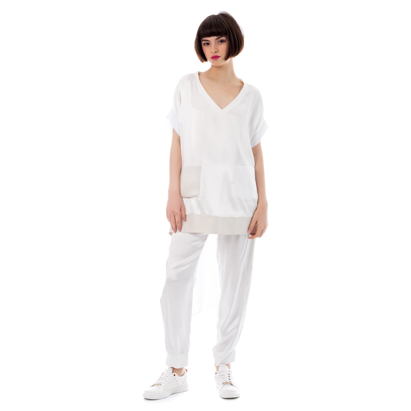 Seva's Asymmetric Loose Tunic: Effortless Chic ss.24.se.134