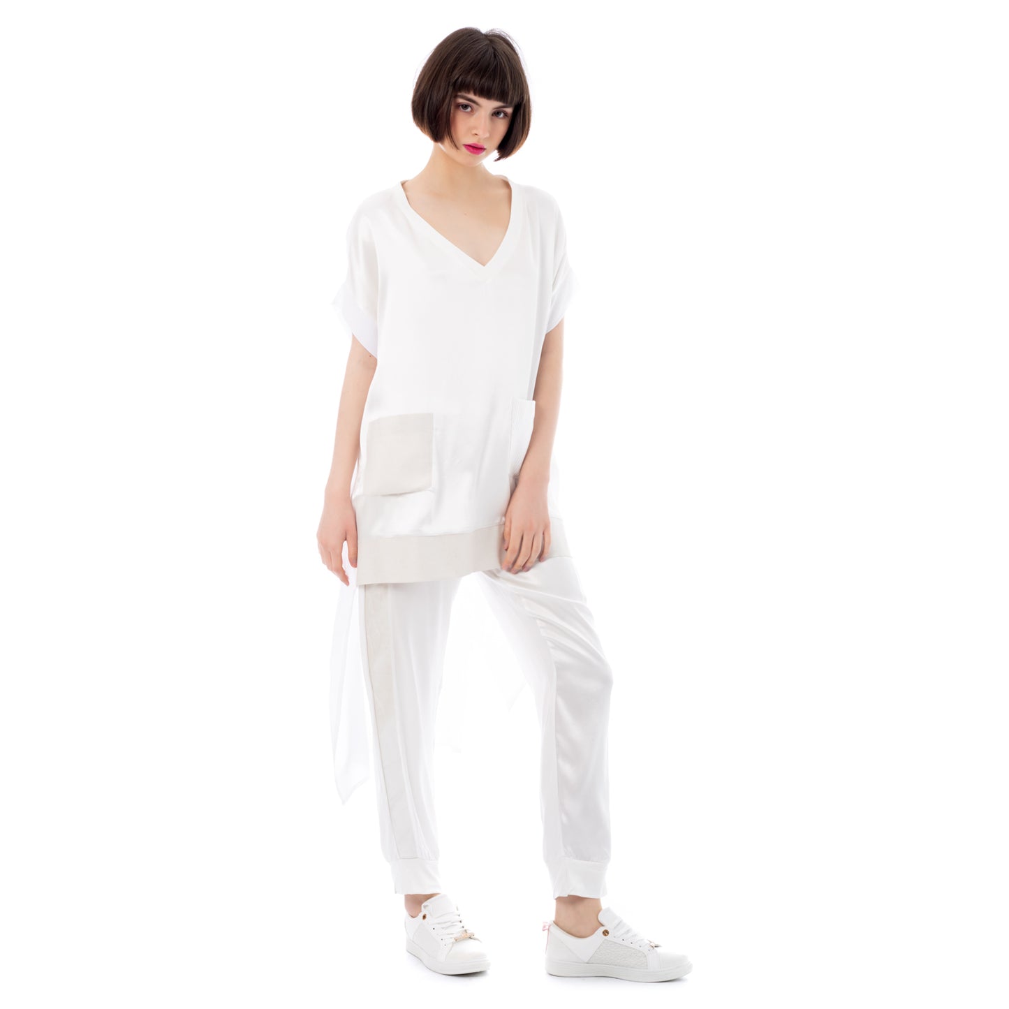 Seva's Asymmetric Loose Tunic: Effortless Chic ss.24.se.134