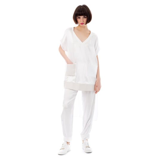 Seva's Asymmetric Loose Tunic: Effortless Chic ss.24.se.134