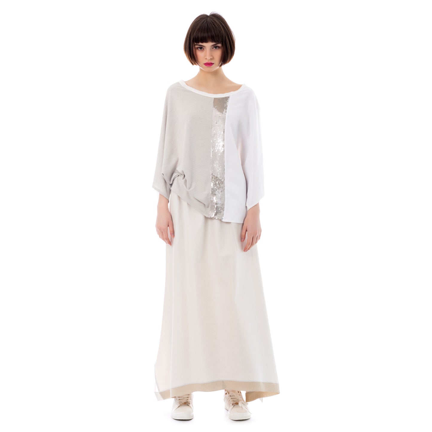 Seva's Multifabric Tunic: Versatile Elegance ss.24.se.138