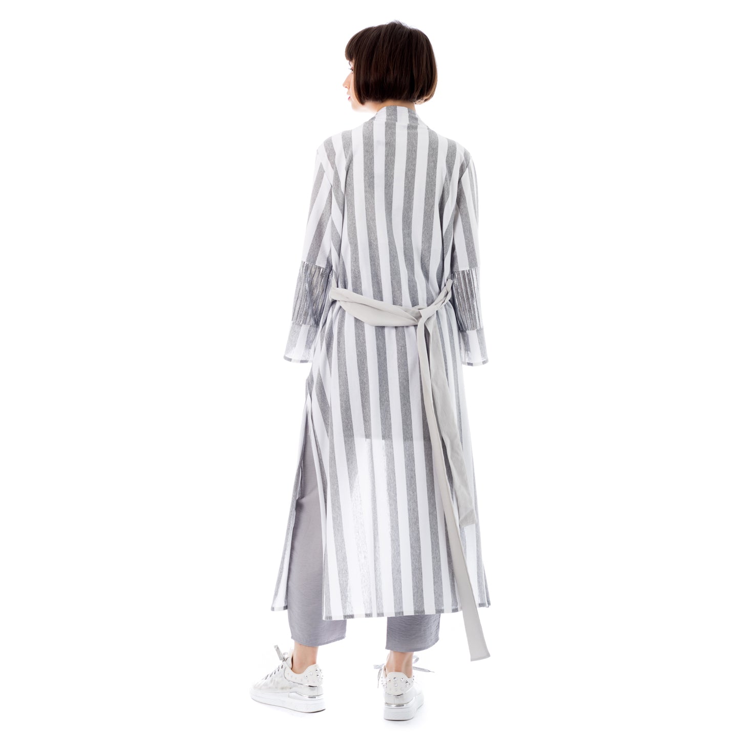 Seva's Striped Sophistication Long Shirt ss.24.se.303