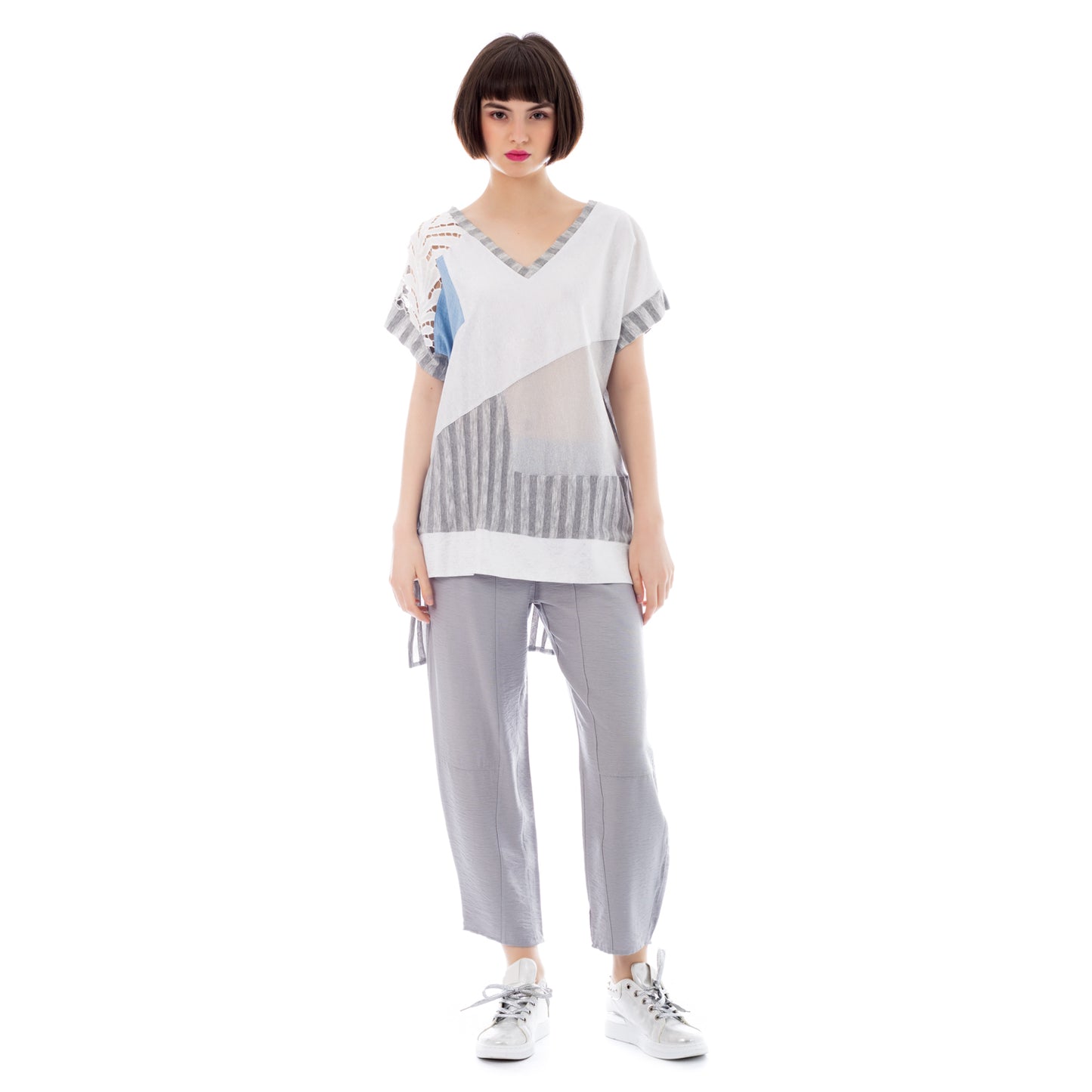 Dynamic Lines: Seva's Striped Tunic ss.24.se.013