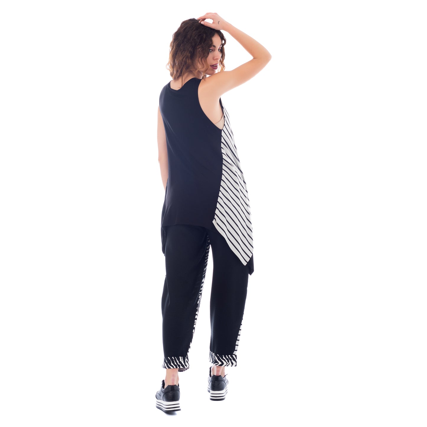 Seva's Striped Asymmetric Tunic ss.24.se.121