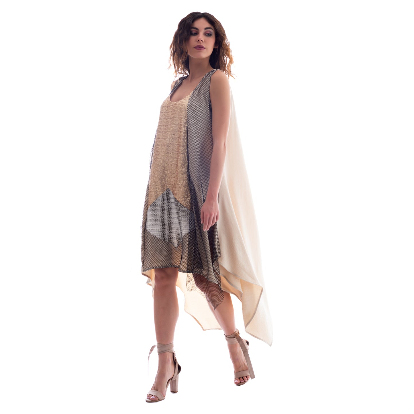 Seva's Midi Asymmetric Elegance Dress ss.24.se.317