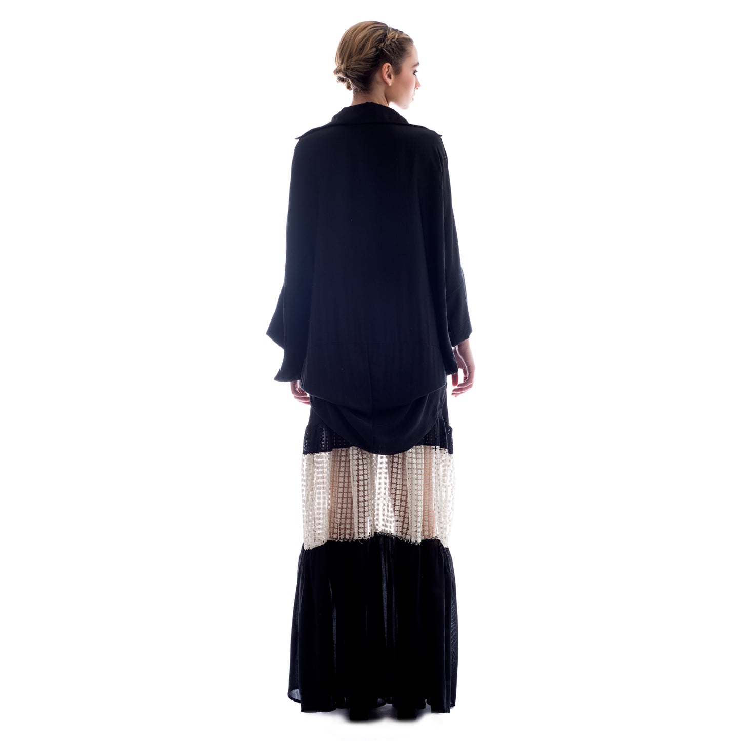 maxi skirt with transparency by Seva ss.24.se.252