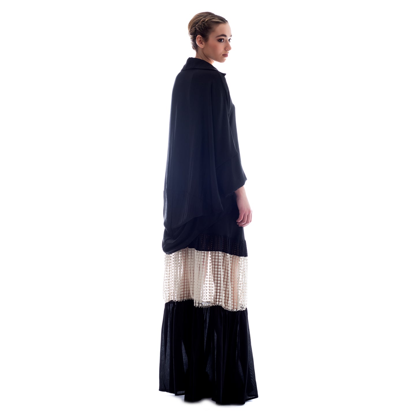 maxi skirt with transparency by Seva ss.24.se.252