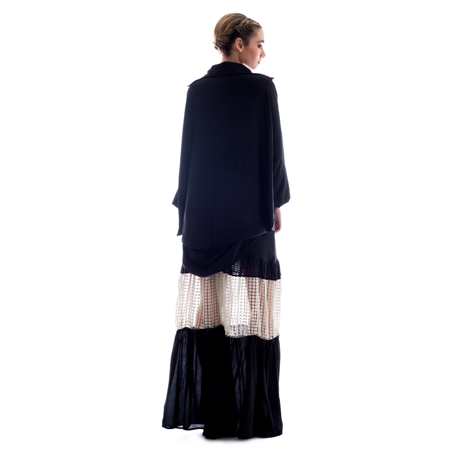 maxi skirt with transparency by Seva ss.24.se.252