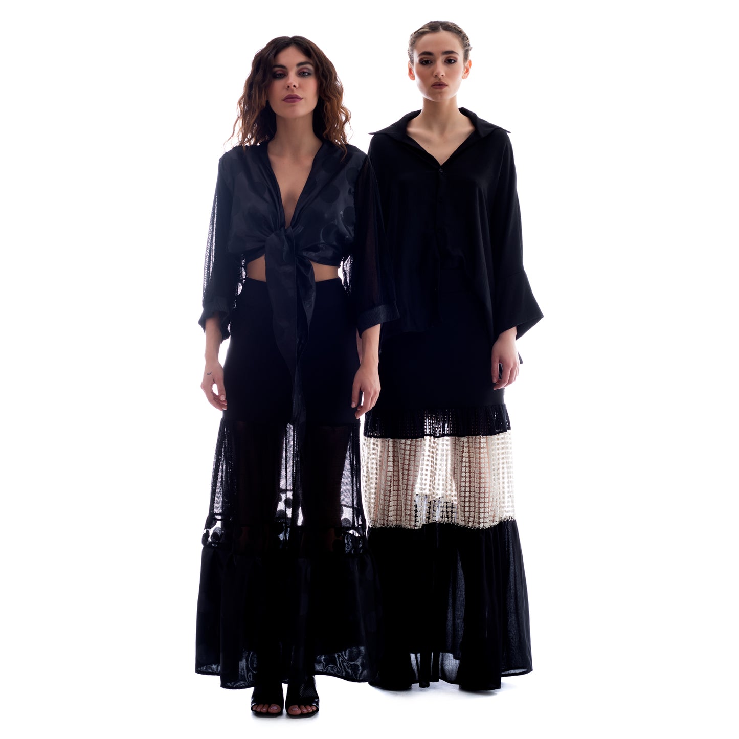 Seva's Luxury Nightfall Maxi Skirt ss.24.se.286