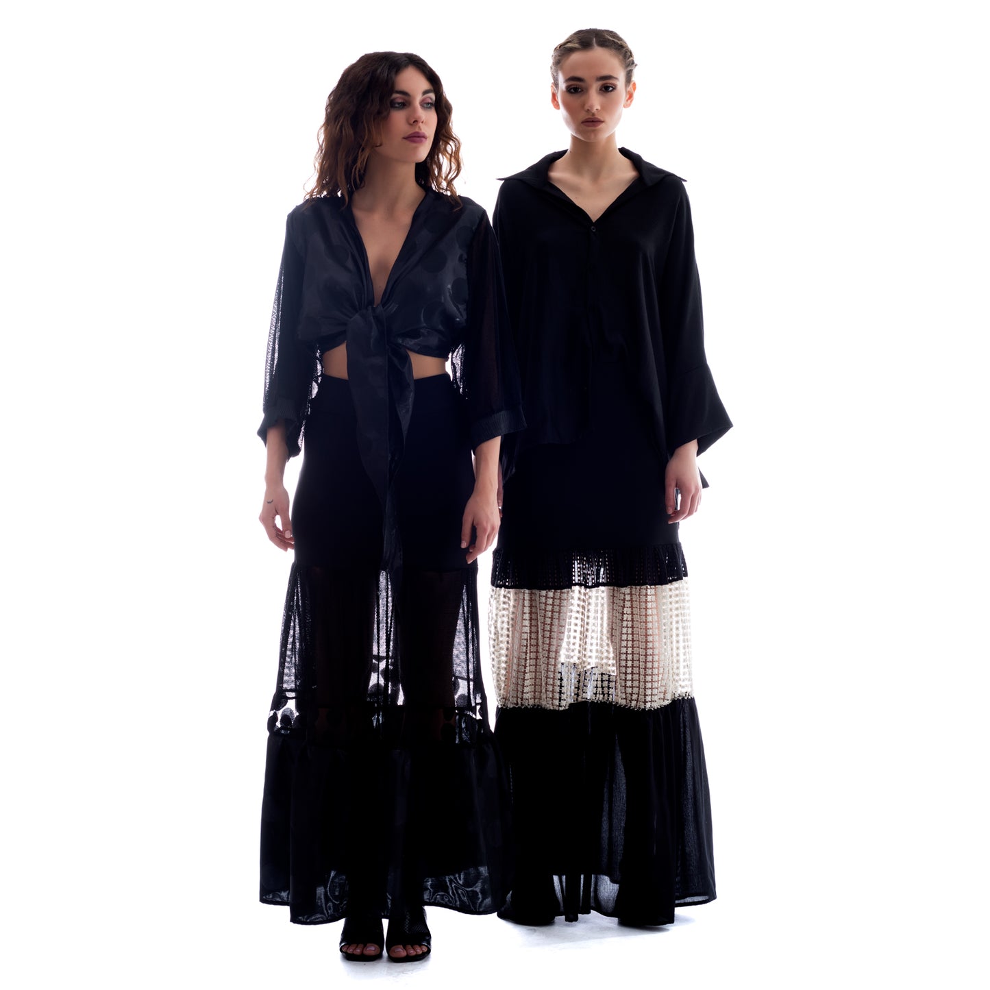 Seva's Luxury Nightfall Maxi Skirt ss.24.se.286