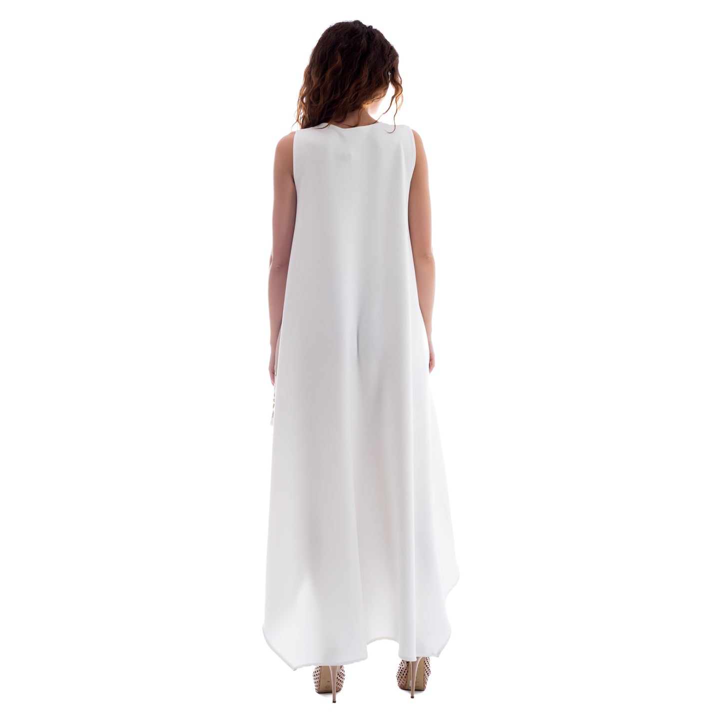 Seva's Asymmetric Maxi Sleeveless Dress ss.24.se.219