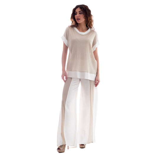 Seva's Two-Tone Tunic: Timeless Contrast ss.24.se.147