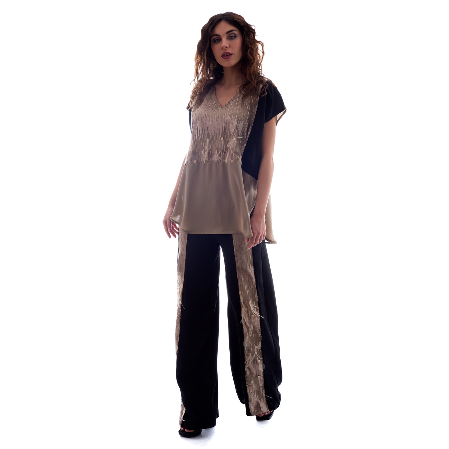 Seva's Dual-Tone Gloss Tunic ss.24.se.240